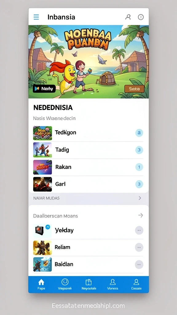 rejekigames - Tampilan antarmuka yang menarik dan mudah dijelajahi.