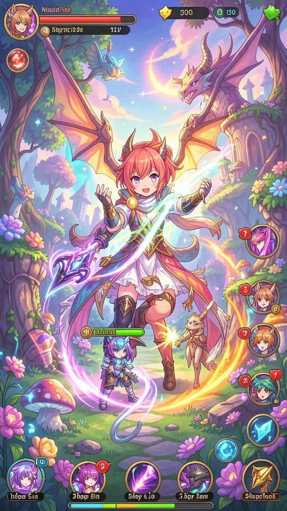 sky77 - Screenshot dari pertempuran mendebarkan di level sulit.